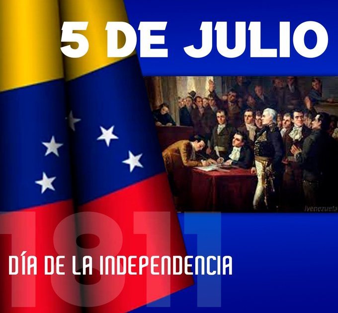#5Jul Celebramos los 212 años de nuestra #Independencia #Venezuela🇻🇪 #FirmaDelActa #DiaDeLaIndependencia #VivaBolivar #Libertad #Historia #Feriado #FechaPatria #Proceres