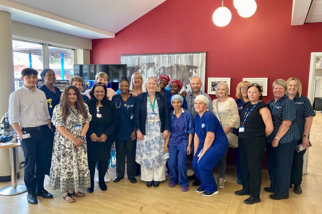 Members of staff across @nhsuhcw brought out the show stoppers today in celebration of #NHS75. As with any birthday party, cake is a must – and there was plenty of it, with Penguino even managing to eat a slice or two! Happy 75th birthday NHS, we love you 💙 #NHSBigTea