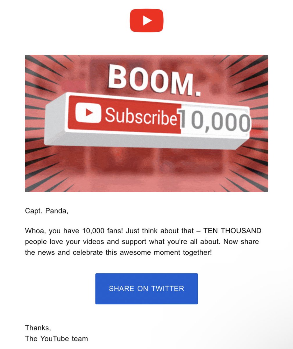 CaptPandaCh's tweet photo. My YouTube channel crossed 10k subs! #10kcreator https://t.co/ASBnfFePOX @YouTubeCreators https://t.co/6IJUwFIO7d