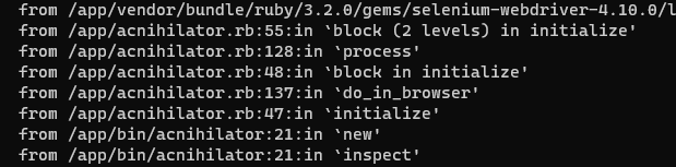Merci <a href="/aeris_v2/">aeris 🏳️‍🌈</a> pour avoir mis sous docker Acnihilator. Une idée pourquoi sur des sites Selenium crash " session deleted because of page crash" ? Par exemple sur nalo.fr