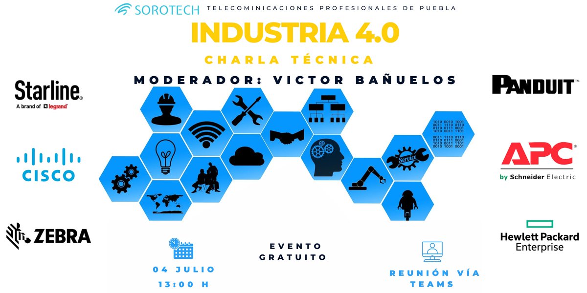 sorotech's tweet photo. Agradecemos a nuestros partners por su  participación en el evento de ayer, siempre buscando colaborar para  apoyar a nuestros clientes con información que los beneficie. 
@PanduitLATAM  @HPE @SchneiderMX @CiscoLatam Starline @ZebraTechnology https://t.co/iMhvDotOlw