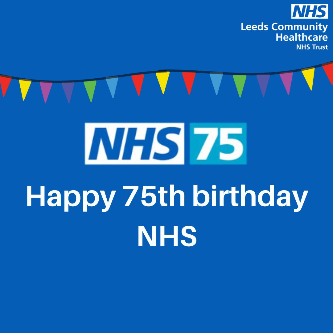 Happy 75th birthday to the NHS!🎉

 #NHS75