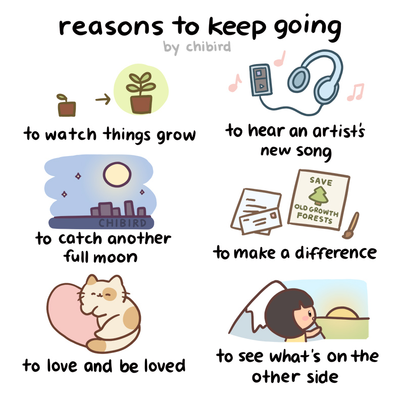 There are so many reasons to keep going! Here are just a few.