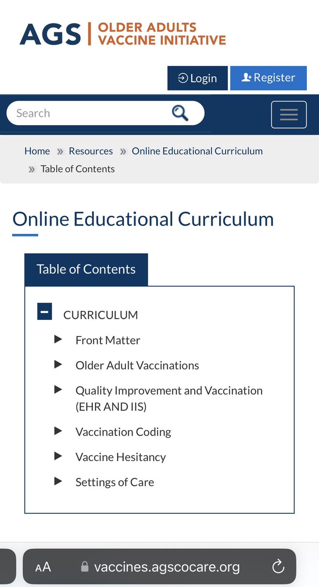 nuzhaamjad1's tweet photo. https://t.co/EXu68U3V2s ..a phenomenal website by #AGS to get complete updated education for all vaccines required for older adults !!!.. https://t.co/ALbaXtIiSY