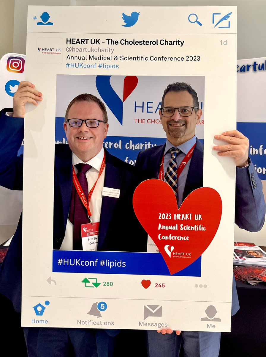 A great day at @heartukcharity conference 2023 ♥️💙

#HUKconf #lipids 

Thanks everyone for the amazing response and great questions to my lecture 🙏🏻

This really is a fantastic state of the art conference 

Here is our Delphi paper

bjcardio.co.uk/2023/05/assess…