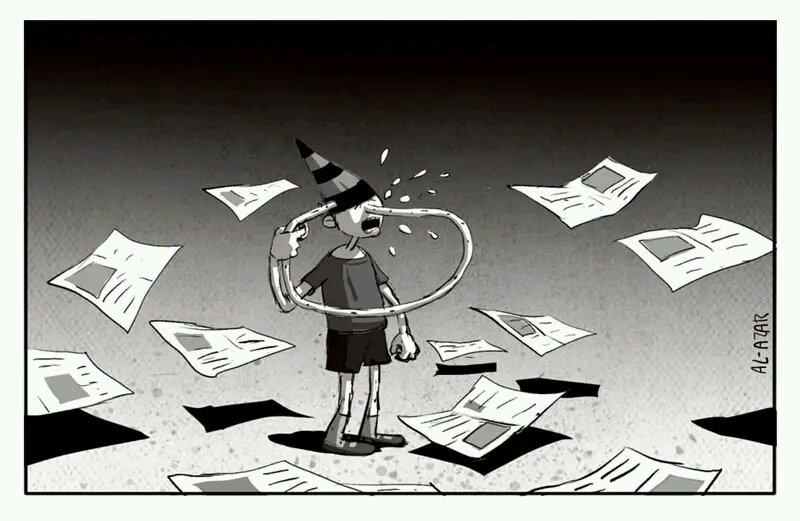 WAYNUCHO's tweet photo. El hijo de Palenque reniega de esta viñeta.
Lo asocia a #PaginaMiente.
@JorgeLuisPalenq vive susceptible, y acusa.
Se dice defensor de la libertad de expresión, pero ataca a Al-Azar. E incluso espera el cierre de @LaRazon_Bolivia.
Y así los dueños de los medios de desinformación. https://t.co/jugpORifSK