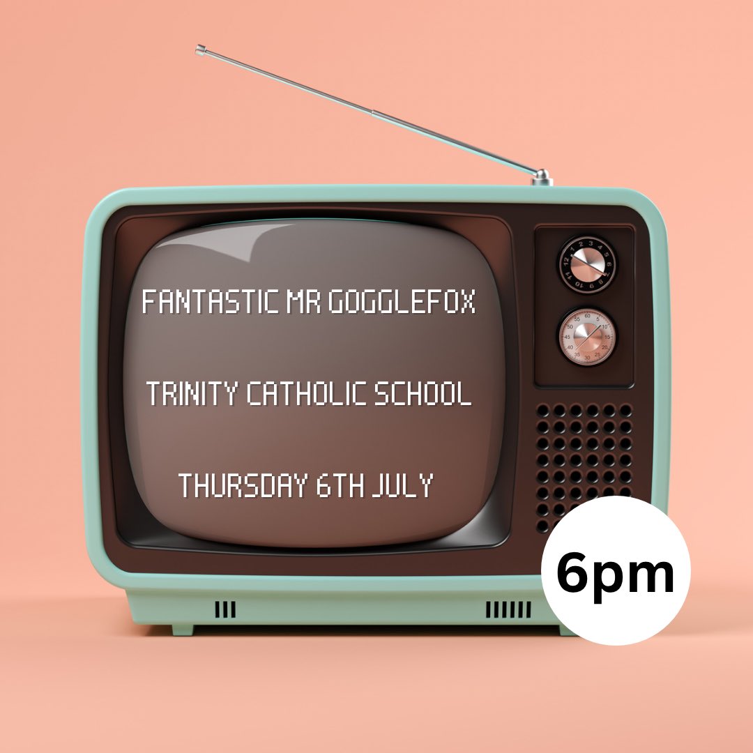 Trinity Catholic School (@catholictrinity) on Twitter photo Last chance to book tickets for “Fantastic Mr GoggleFox” <a href="/CatholicTrinity/">Trinity Catholic School</a>… with student takes on <a href="/missgemcollins/">Gemma Collins</a> and <a href="/antanddec/">antanddec</a>, all through the lens of Roald Dahl’s poetry, it’s not one to be missed!
eventbrite.co.uk/e/668440251787 Last chance to book tickets for “Fantastic Mr GoggleFox” <a href="/CatholicTrinity/">Trinity Catholic School</a>… with student takes on <a href="/missgemcollins/">Gemma Collins</a> and <a href="/antanddec/">antanddec</a>, all through the lens of Roald Dahl’s poetry, it’s not one to be missed!
eventbrite.co.uk/e/668440251787