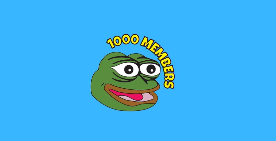 ogpepecoin's tweet photo. WOW !!!!

In less than 24 hours, YOU guys managed to grow our community to over 1000 MEMBERS..

Think about that carefully.. 1000 members in 14 HOURS.

Absolutely absurd. Imagine what we can do with a whole month or even 1 whole year.

REMEMBER, THE ORIGINAL IS ALWAYS BETTER. https://t.co/Q9Ckk6vfB0