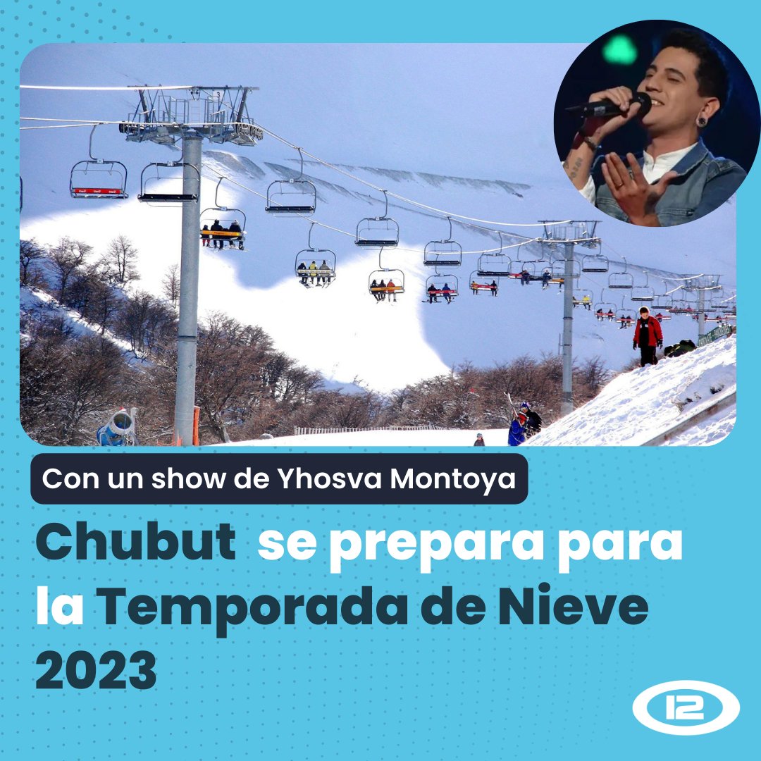 #Chubut | ❄ El 12 de julio lanzarán la #TemporadaDeNieve2023 ⛷ El acto inaugural será en el Centro de Actividades de Montaña (CAM) La Hoya, en Esquel. Desde allí se presentarán los atractivos turísticos de la región. 🎙 El show musical estará a cargo de @yhosva_ok.