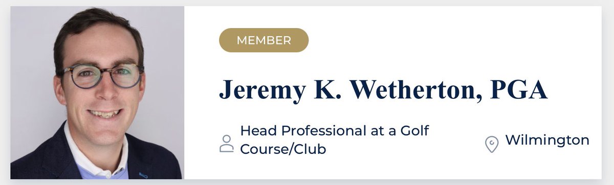 jkwetherton's tweet photo. Excited to officially have my PGA Membership!  Been a long ride to get here but I’m thrilled to have gotten over this hill.  Looking forward to the future in golf! https://t.co/H3pLwxPtGQ