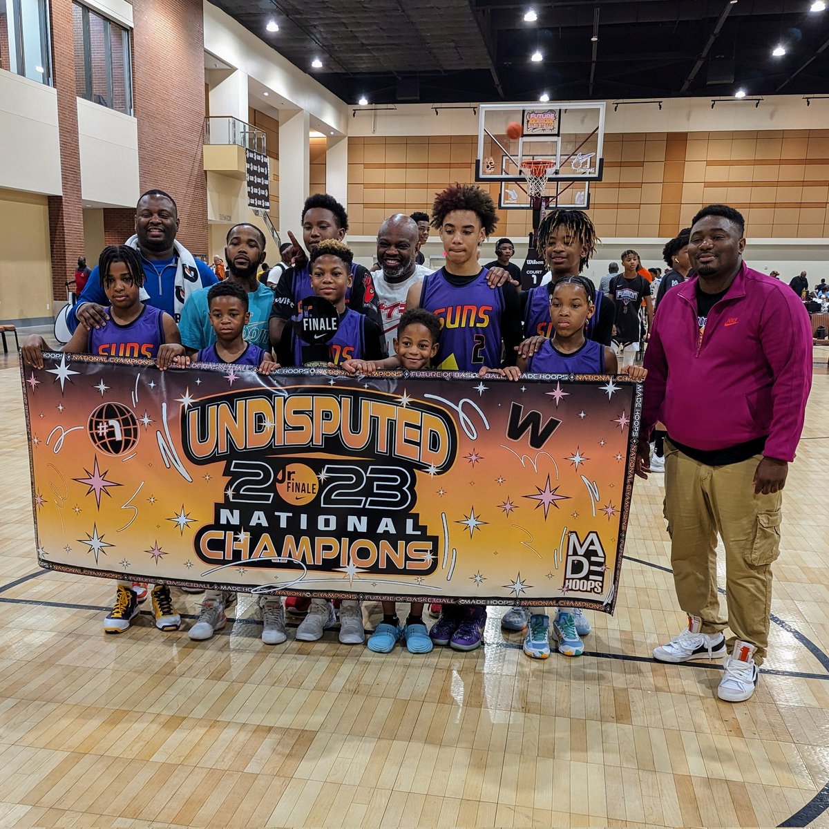 SpencerLPulliam's tweet photo. Congratulations to the @madehoops #JrFinale 5th Grade/Class of 2030 Champions, Memphis Suns. 

The Tennessee-based squad completed a 6-0 sweep at the four day event against a competitive 10-team field. 

Be on the lookout for my 5th Grade/Class of 2030 recap available in the next few days. Stay tuned! 📝📝📝