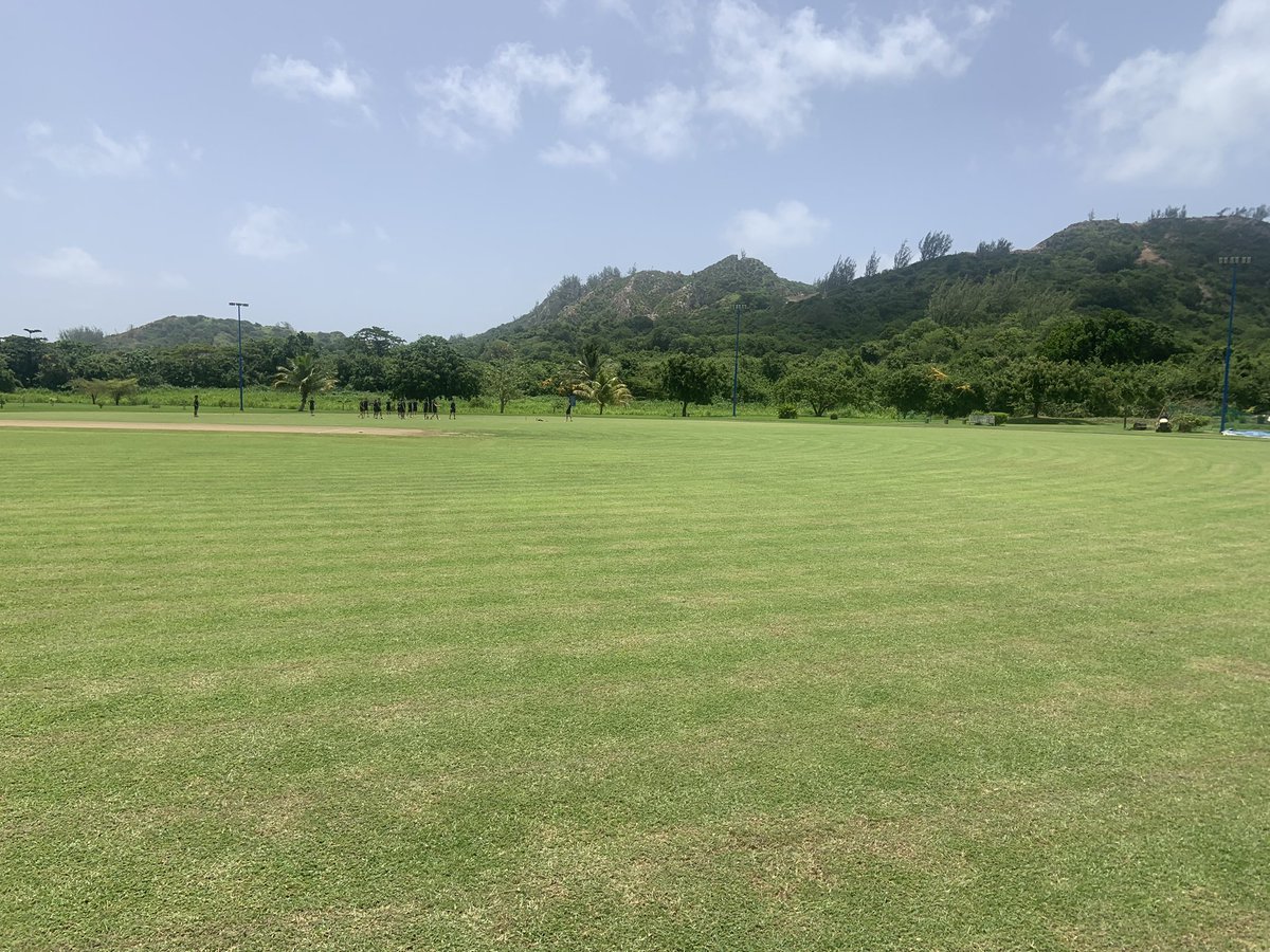 The opening match has started on possibly the best ground in Barbados. Really impressive facilities, beautiful playing surface and unbelievable vista. Great to see the school flag flying in Barbados 🇧🇧 once more <a href="/ReedsSchool/">Reed's School Cobham</a> <a href="/ReedsAlumni/">Old Reedonians</a> <a href="/BuffaloCricket/">Buffalo Cricket 🐃🏏</a> <a href="/Gentlemenplayer/">Gentlemen & Players</a>