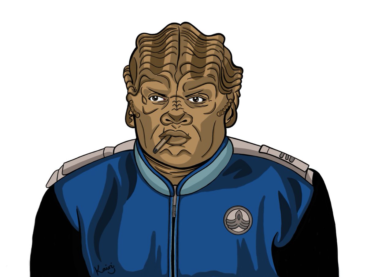 Drew this sketch last year of Bortus from one of the funniest episodes of   #TheOrville 🚬 This show needs a come back, I'm having withdrawals!

#RenewTheOrville #TheOrvilleNewHorizons #artistsoftwitter #autocogs
