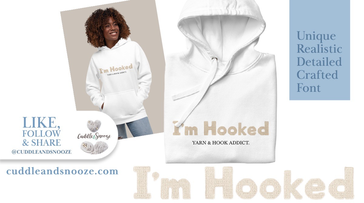 Hoodie for Real Crochet Lovers. Unique Beige Crafted Font.

#HandmadeHour #etsy #etsyfinds #Stickers #etsygifts #etsysale #EtsySocial #EtsySeller #crochetlover #etsystore #crafters #freeshipping #crochetgifts #crochetaddict #craftlovers #craftenthusiasts #mominbusiness