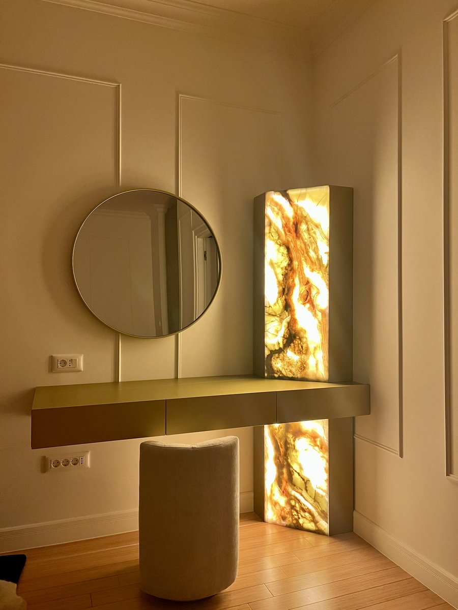 Designed this for my bedroom. Cool to see it come to life