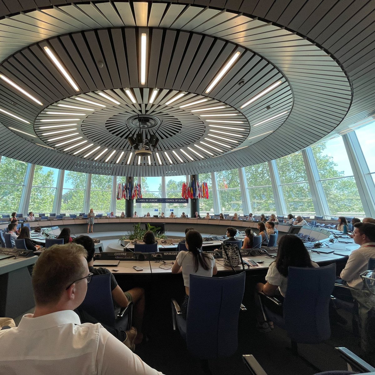 strasdiplomacy's tweet photo. 🇺🇳 Retour photo de la 1ère édition du #CoEMoN organisé par @RepFranceCdE au @coe à #Strasbourg! En collaboration avec @strasdiplomacy et @CinupParis. Avec le soutien de @francediplo et des partenaires du #contratTriennal : @Prefet67, @regiongrandest, @toutelalsace et @strasbourg. https://t.co/JFL1pQBLID