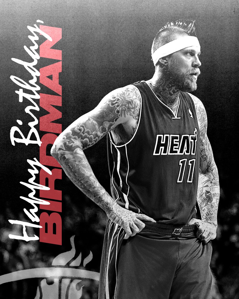MiamiHEAT's tweet photo. Birdman, Birdman!
Happy Birthday fam! 🎂 https://t.co/y6SR4gI2O5