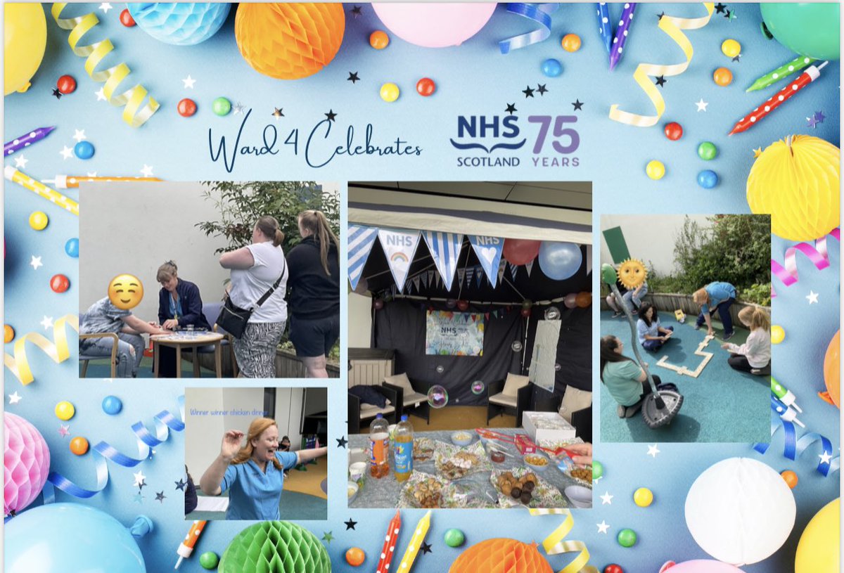 It’s been a great day, celebrating 75yrs of the NHS. We welcomed 18 patient and family members to our Garden Party this afternoon. Happy to say the sun shone on us too! #NHSScot75 @nhsggc @nhsggcscs @RHCGlasgow @NHSGGCKIDS