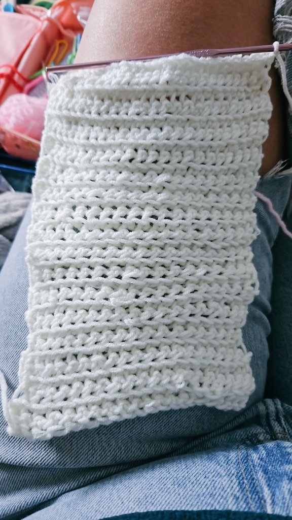 Jade1990STN's tweet photo. Learning to crochet....on day 4, need to get the sides straighter and the stitch neater but it could be worse for a lefty 😂🪡 https://t.co/8EkD5kRMlh
