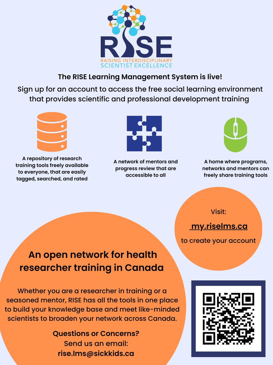 RISE is live! Create your account for free today: my.riselms.ca
