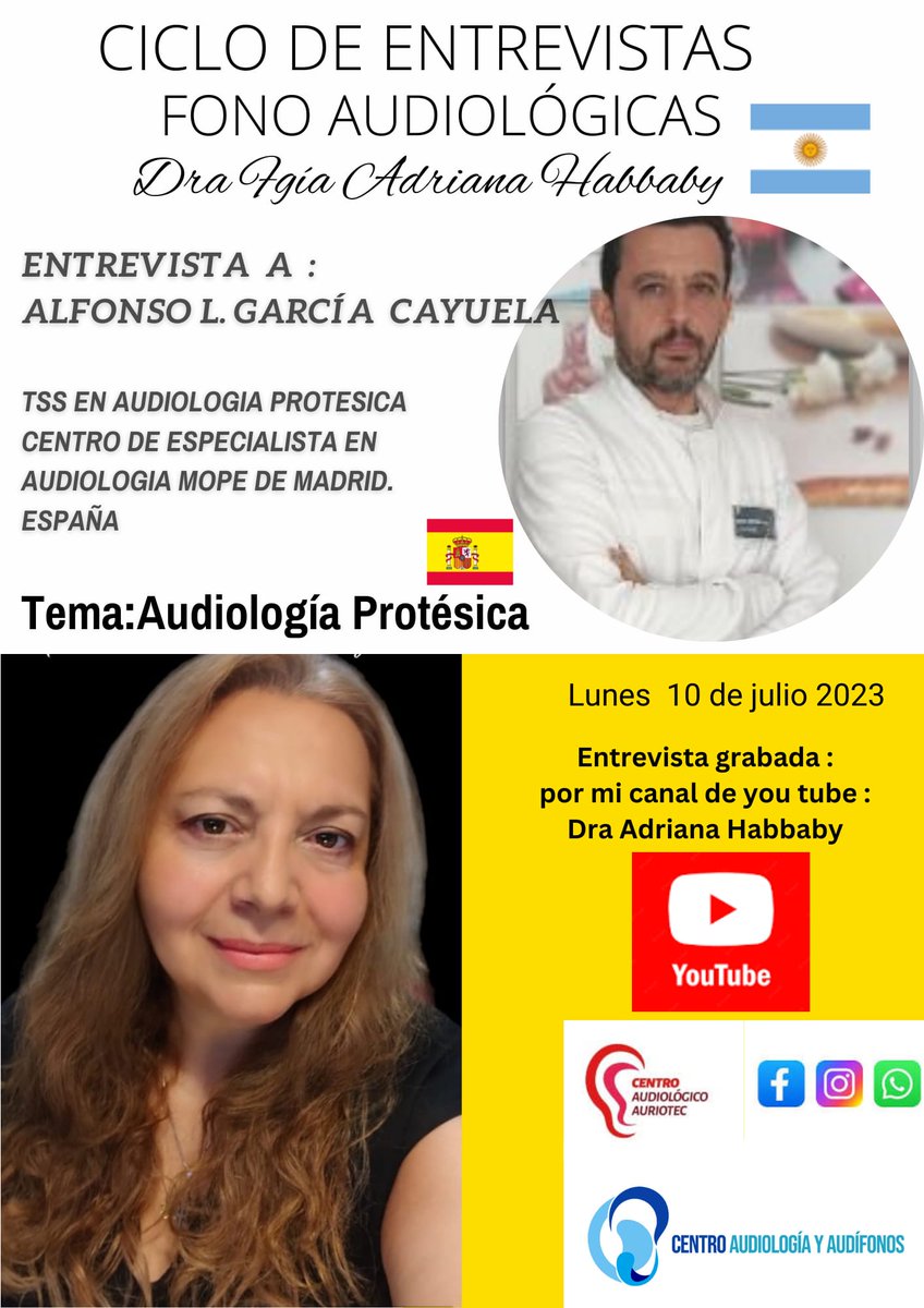 setss_tss's tweet photo. 📌 Alfonso García Cayuela, vocal de #AudiologíaProtésica en #SETSS, va a participar en el ciclo de entrevistas fono audiológicas de la Dra. Adriana Habbaby donde hablará de la situación de los #TSAP en España.
📆 10 julio
🟥 https://t.co/3LQGabHKU3
#JuntosSomosMás #TSS https://t.co/IWYZHkwy0P