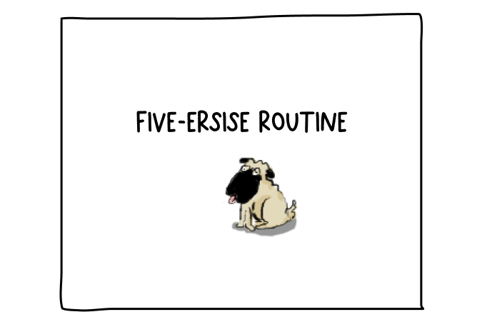athreyac's tweet photo. Five-ersise Routine https://t.co/r9P0vFSHpT https://t.co/nMV23viF2A