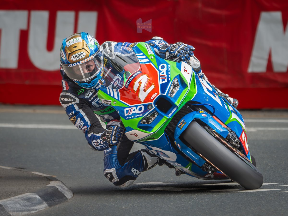 Dean Harrison saved his best until last to split the dominant duo of Peter Hickman and Michael Dunlop in Saturday’s Milwaukee Senior TT. Sony-ILCE-7M4-(253mm-FE-100-400GM) #davenewby Picture of #DeanHarrison  at the I'll-of-man-TT-2023