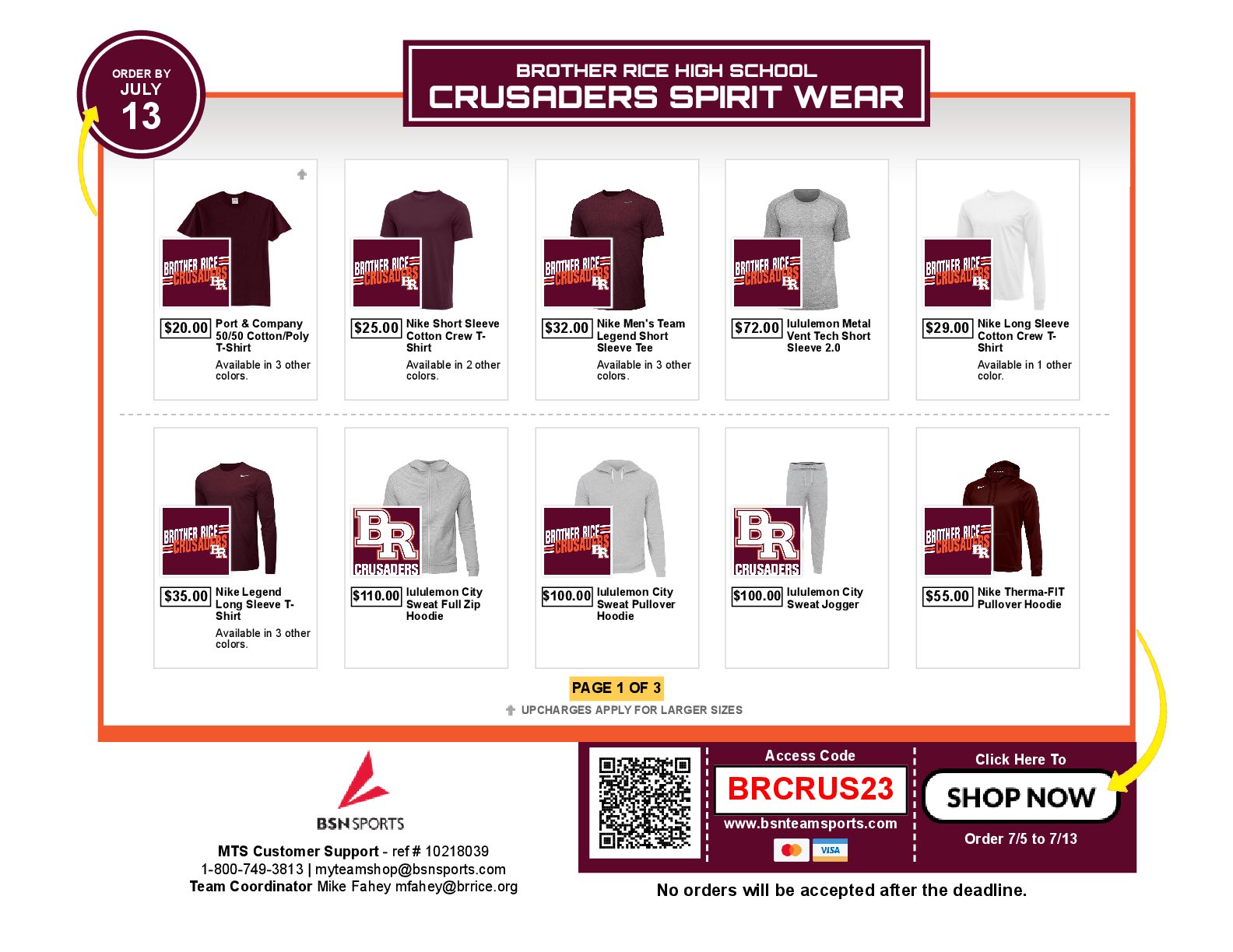 Brother Rice Chicago on Twitter "Brother Rice & BSN Sports inked a