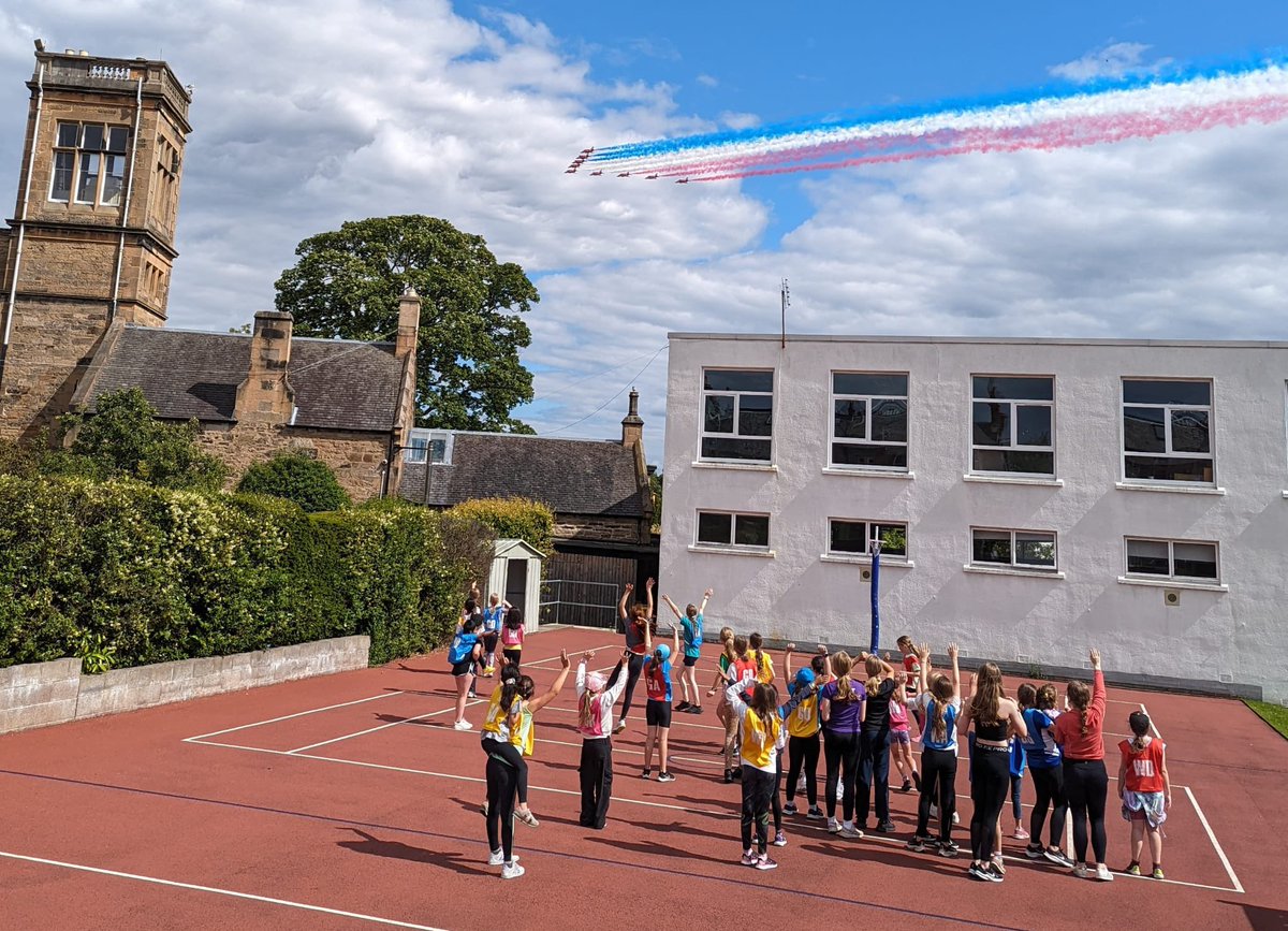 Red Arrows fly over today..