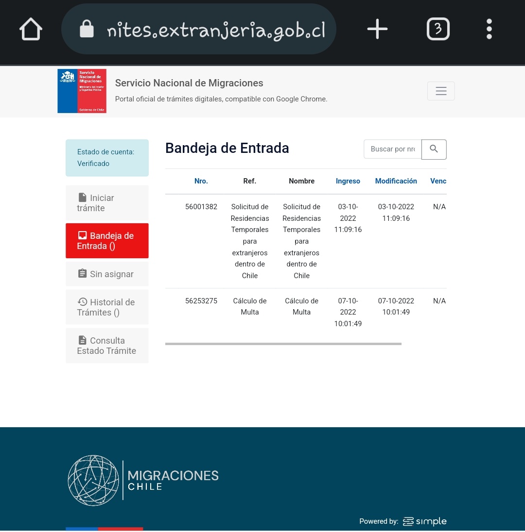 veronicach_17's tweet photo. @MigracionesCL @PDI_CHILE @DPRNuble @goredenuble Buenas tardes @MigracionesCL el 30 de mayo me llego un correo con el pago de derechos pero en mi bandeja de entrada no sale para realizar el pago, que debo hacer? Ayuda por favor que ya se van a vencer los 60 dias para poder pagar. https://t.co/eRJYW7VVhb