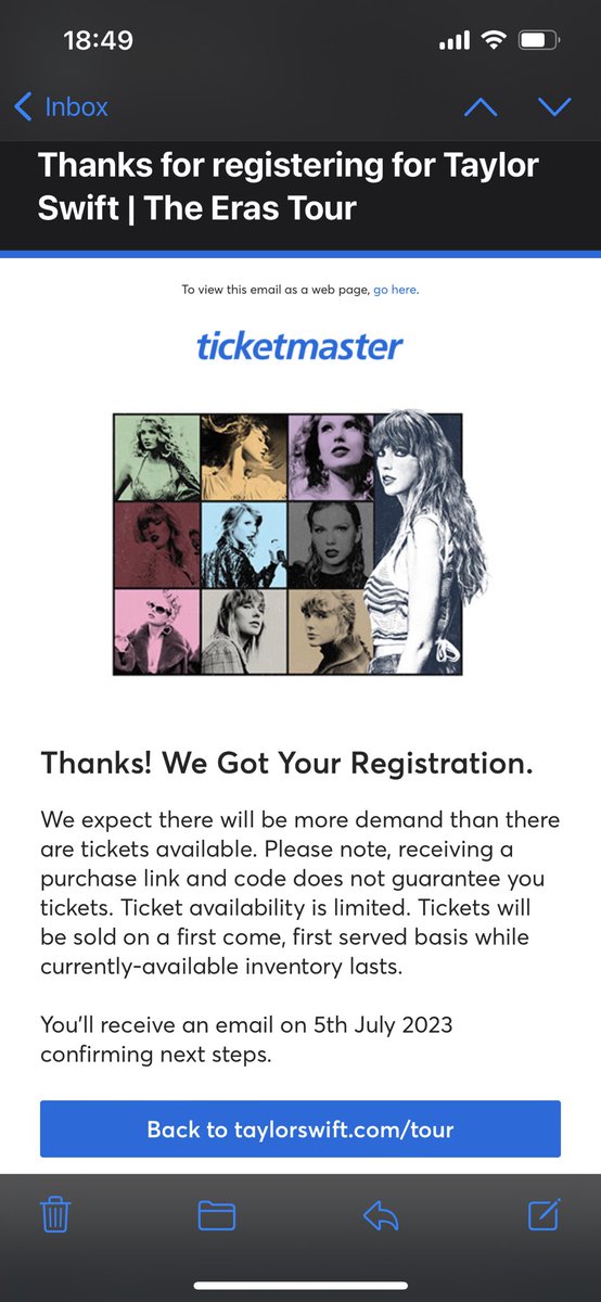abbbi13's tweet photo. @TicketmasterUK where’s my email? https://t.co/NZDlKdDTFF
