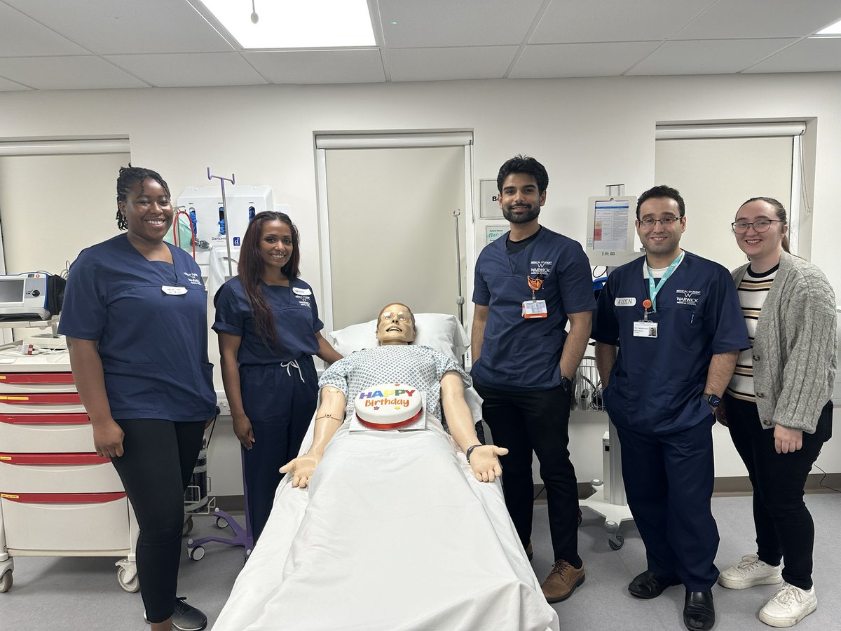 SimSwft's tweet image. Happy #NHS75 from SimMan &amp;amp; our Warwick Uni students today