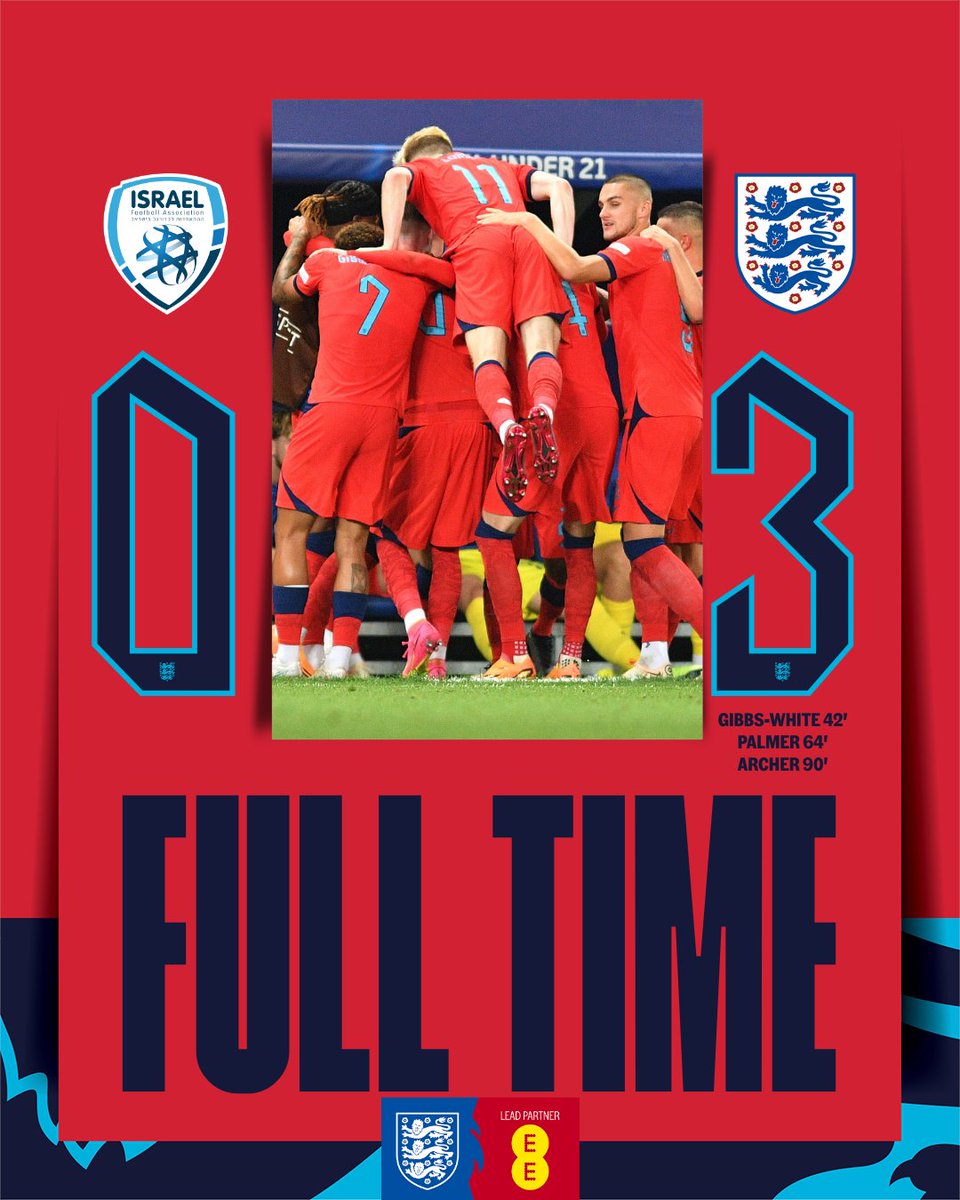 WE ARE THROUGH TO THE #U21EURO FINAL!

Well done, #YoungLions! 🦁❤️‍🔥