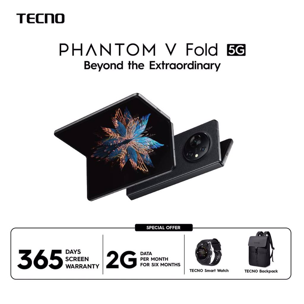 Buy The #PHANTOMVFold And Get A Customized TECNO Backpack 🎒