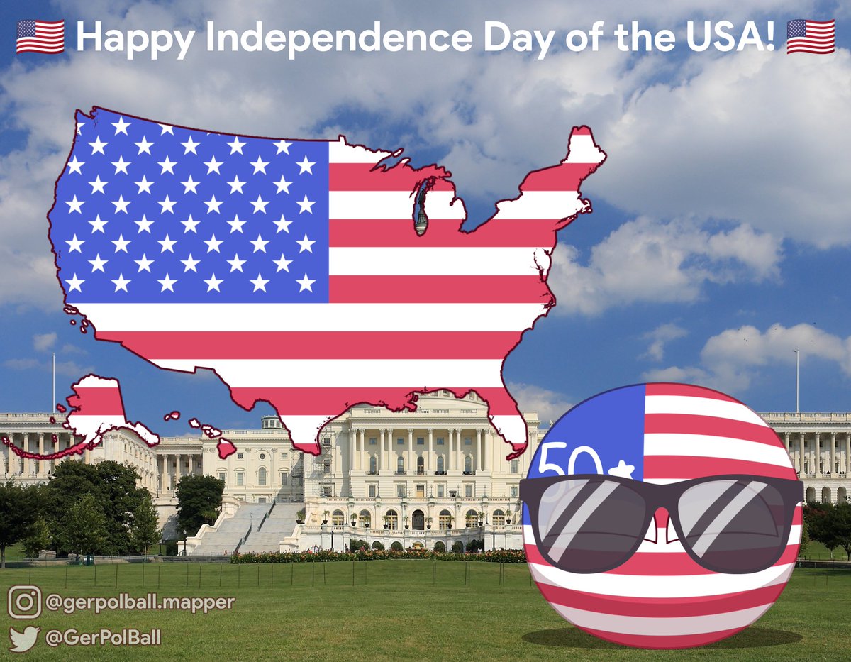 GerPolBall's tweet photo. 🇺🇸 Happy Independence Day of the USA! 🇺🇸

Like, comment, share and save
Follow to @GerPolBall for more:

Tags:
#countryballs #countryballsart #polandball #usaball #art #countryhumans #countryhumansusa #IndependenceDay #USA #Happy4thofJuly #4thJuly #4thofJuly #America #like4likes https://t.co/uhUJj5nzuv