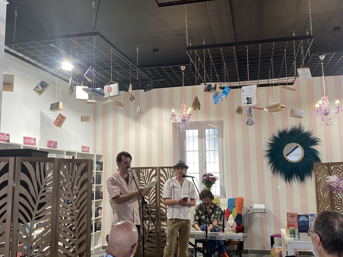 cortes_john's tweet photo. Incredible literary and musical soirée with @loveandecadence Gabriel Moreno at the launch of his book of poetry at BookGem bookshop. Stimulating, inspiring, the essence of the Gibraltarian. Our Culture makes us who we are.  Thank you Gabriel. @GibCulture @GibraltarNBC @culturegib https://t.co/FcQyyEjnVZ