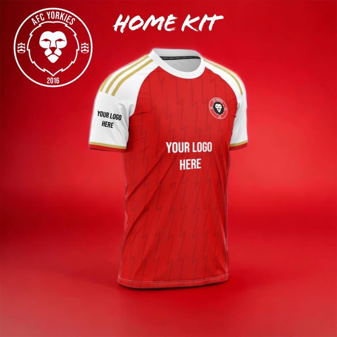 AFCYorkies's tweet photo. 𝙎𝙃𝙄𝙍𝙏 𝙎𝙋𝙊𝙉𝙎𝙊𝙍 𝙊𝙋𝙋𝙊𝙍𝙏𝙐𝙉𝙄𝙏𝙄𝙀𝙎

We are excited to offer the opportunity to sponsor our new home and away shirts for the upcoming season. 

We have a few packages available:
Home main sponsor 
Home arm sponsor x 2 
Home back sponsor https://t.co/pu2IdtfeVa