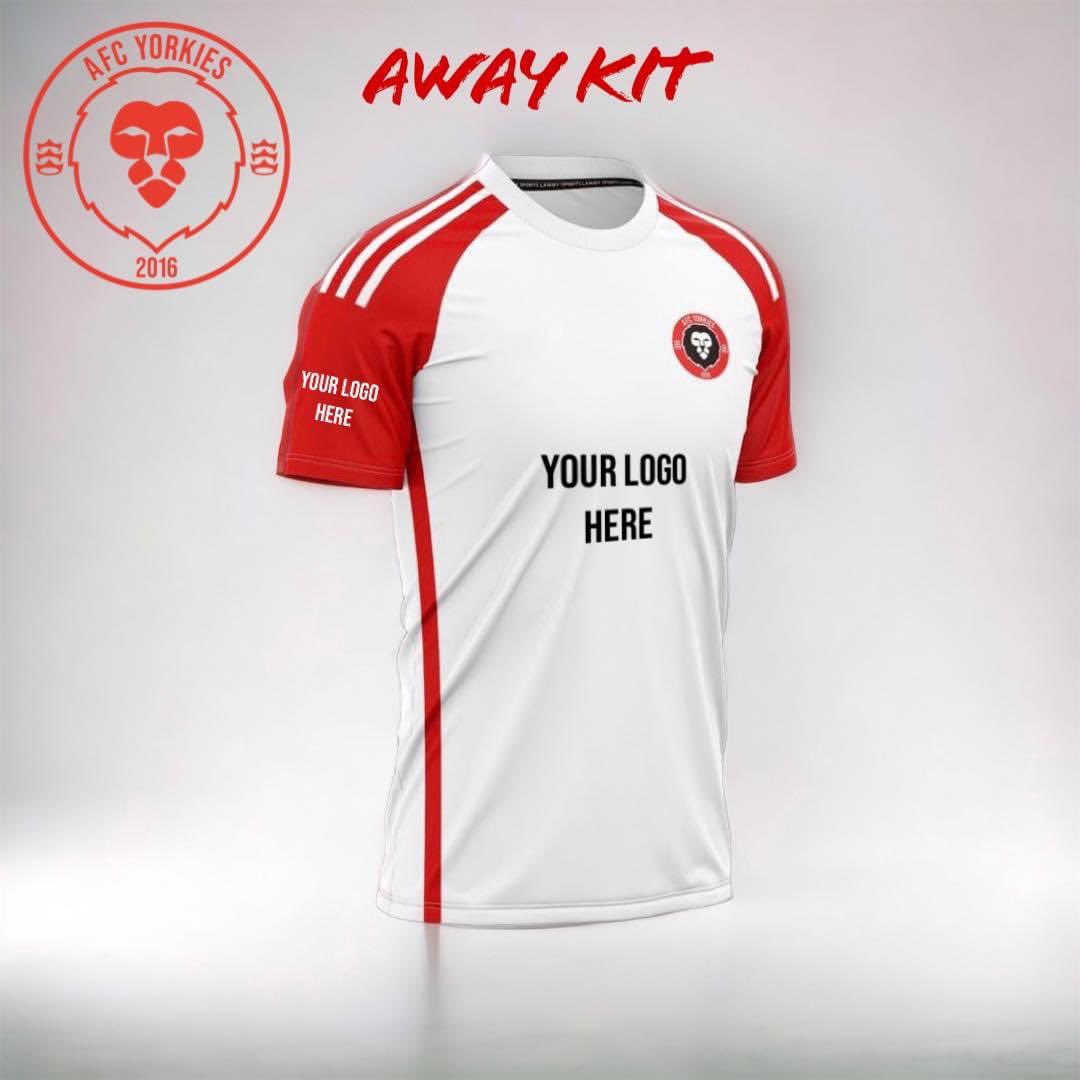 AFCYorkies's tweet photo. 𝙎𝙃𝙄𝙍𝙏 𝙎𝙋𝙊𝙉𝙎𝙊𝙍 𝙊𝙋𝙋𝙊𝙍𝙏𝙐𝙉𝙄𝙏𝙄𝙀𝙎

We are excited to offer the opportunity to sponsor our new home and away shirts for the upcoming season. 

We have a few packages available:
Home main sponsor 
Home arm sponsor x 2 
Home back sponsor https://t.co/pu2IdtfeVa