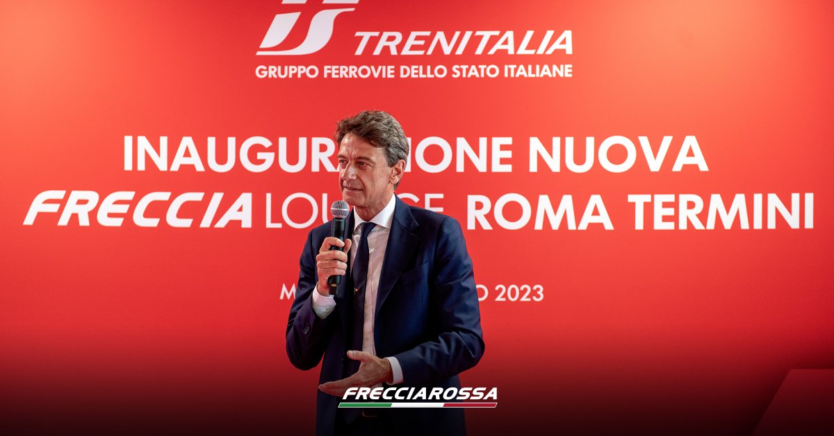 Frecciarossa_IT's tweet photo. Inaugurato oggi il nuovo #FRECCIALounge di Roma Termini! 🚄 Scopri tutti i servizi e i comfort di questo spazio esclusivo riservato ai titolari di #CartaFRECCIA Oro, Platino e non solo ���� https://t.co/qGFy9MgHXO https://t.co/9LZGwfhZUd