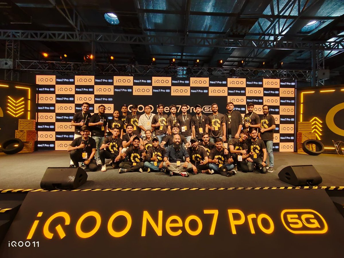 chandanvirat's tweet image. Recap of #iQOONeo7Pro Launch Event,
A truly amazing &amp;amp; a #PowerPacked Event ever 🤩😎.
Special Thanks to the Entire @IqooInd Team for conducting such a Wonderful launch event, Pleasure to be a part of this #Event 💛.
#iQOO 
#iQOONeo7Pro 
#iQOOCommunity
@nipunmarya
