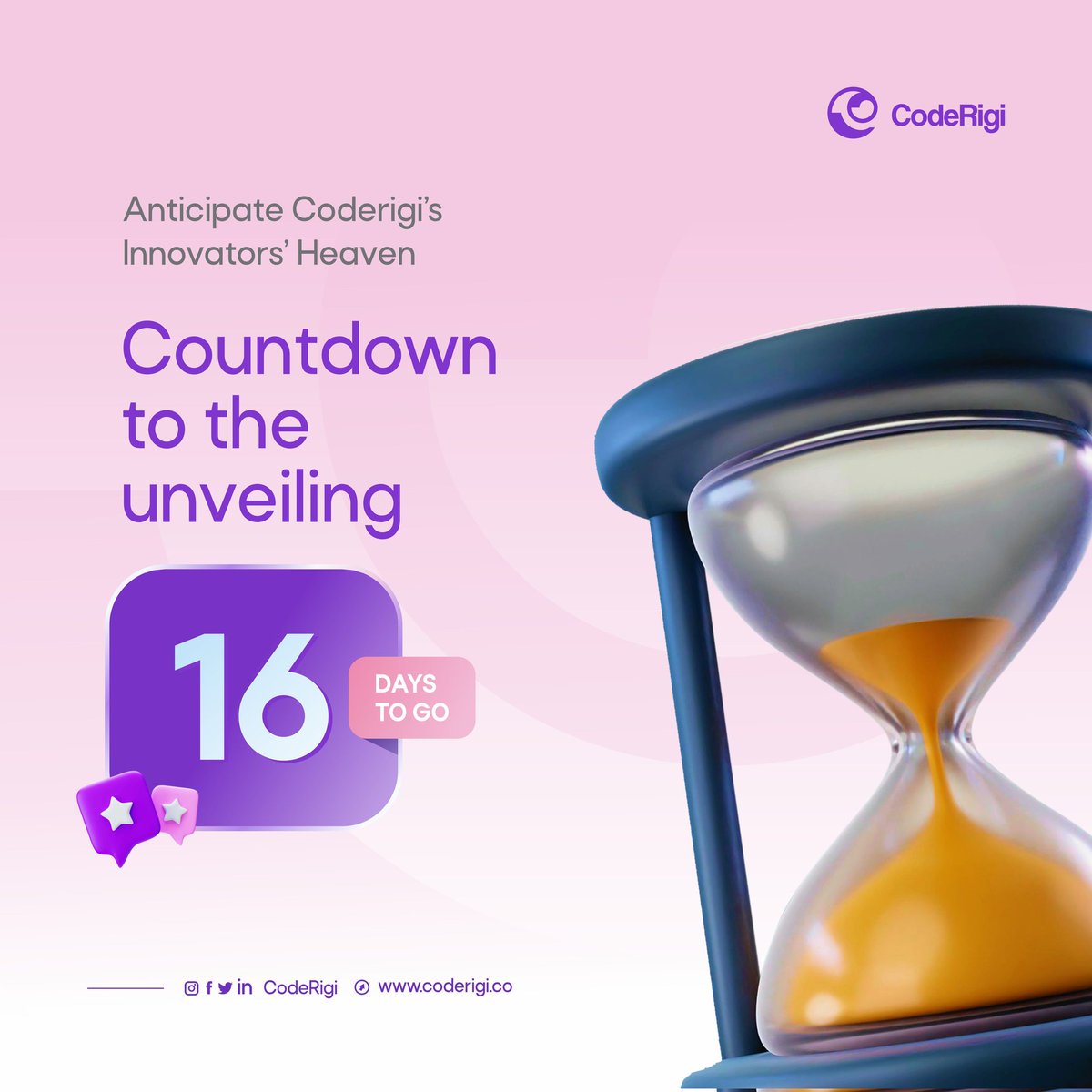 coderigi_'s tweet image. 16 days left!

The countdown is on!

Get ready to witness the unveiling of #CodeRigiOffice in Uyo. The future of business awaits. Stay tuned for the big day! 

#CodeRigiUnveiling #UnveilingCountdown #CodeRigi