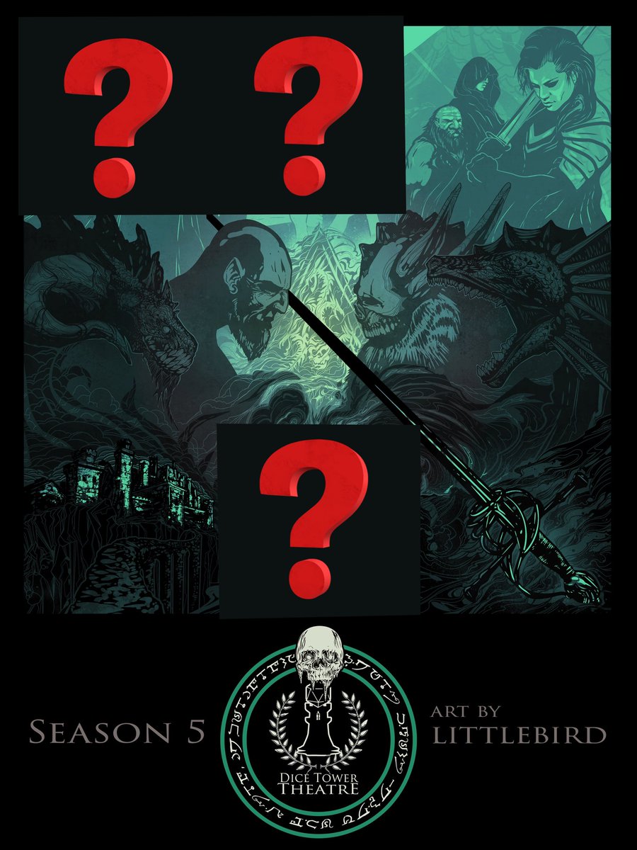 Getting close to the end of Dice Tower Theatre Season 5! What do you expect to see in the blank spaces?  Best guess might just win a tshirt!