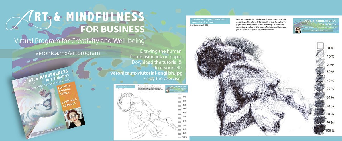 ART & MINDFULNESS FOR BUSINESS. VIRTUAL PROGRAM FOR CREATIVITY AND WELL-BEING: veronica.mx/program Hi! I’m Veronica Huacuja (pronounced wu-a-koo-ha), an online art teacher and a professional artist. #socialresponsibility #art #mindfulness #artandmindfulness #learningforlife