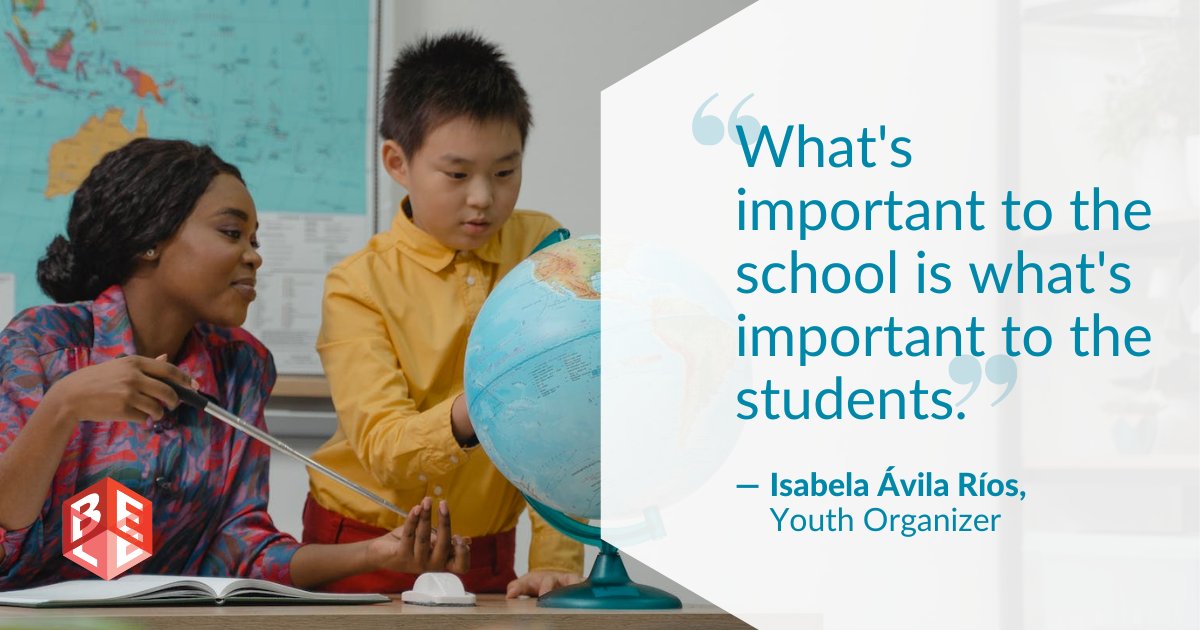 National Equity Project (@equityproject) on Twitter photo #StudentsBloomWhen they become leaders in creating positive changes in school.
When adults try to control student-led projects, Isabela Ávila Ríos, Youth Organizer with the <a href="/equityproject/">National Equity Project</a>, acts as a liaison between students and adults to make sure students have a voice. #StudentsBloomWhen they become leaders in creating positive changes in school.
When adults try to control student-led projects, Isabela Ávila Ríos, Youth Organizer with the <a href="/equityproject/">National Equity Project</a>, acts as a liaison between students and adults to make sure students have a voice.