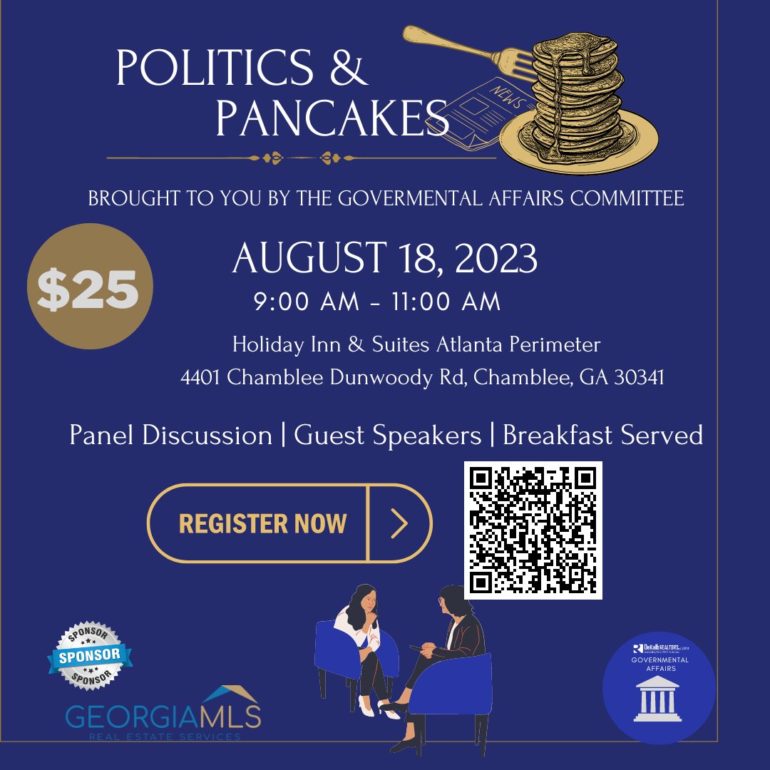 The live, in-person series is back for 2023 stronger than ever! Join us for a delicious pancake breakfast as we talk about legislation, economic development, and our communities.
