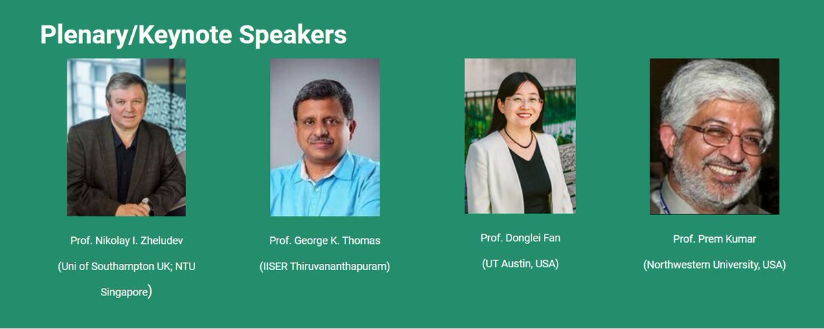 George Thomas' Group (@kgt_lab) on Twitter photo Looking forward to meet the exciting photonics community gathering <a href="/iiscbangalore/">IISc Bangalore</a> for @Photonics2023
photonics2023.net/program.html Looking forward to meet the exciting photonics community gathering <a href="/iiscbangalore/">IISc Bangalore</a> for @Photonics2023
photonics2023.net/program.html