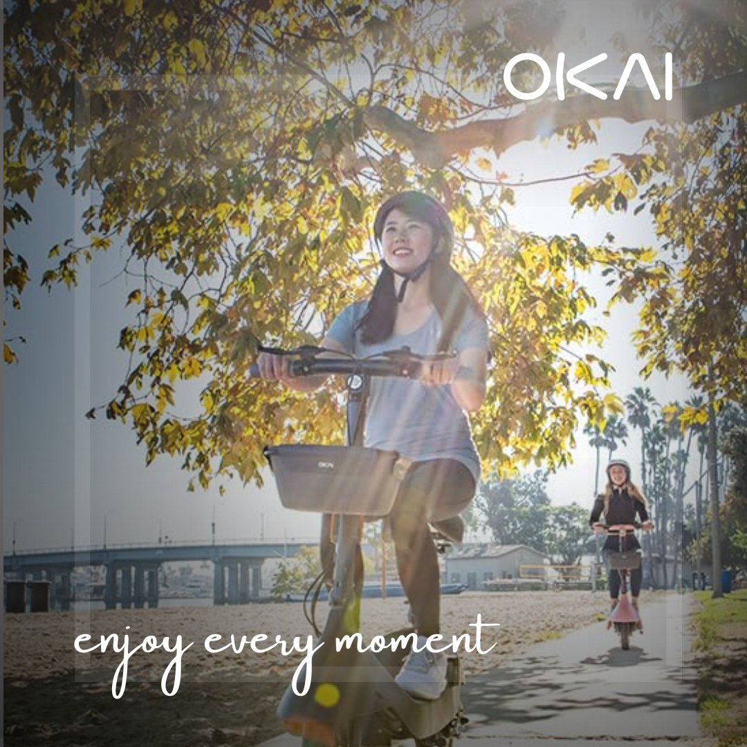 okai_co's tweet photo. Doesn't matter which Okai product you're on; mix in friends and the sun for a good time. 

🌞Because a little bit of summer is what the whole year is all about. 🌞

#SummerVibes #RideInStyle #RideOkai #SummerTimeFun #Fun #escooter #life #happy #summer #lifeisgood #trendingnow https://t.co/CDDqMuTAP5