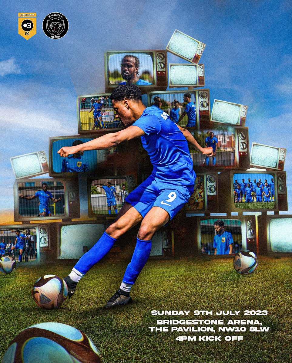 oldbridge_fc's tweet photo. 𝐔𝐏 𝐍𝐄𝐗𝐓 ⚽️

A home game in action, as we welcome @FcMandeezy to Stonebridge this Sunday. Victory is imminent! 

🆚: @FcMandeezy 
📅: Sunday 9th July 2023
🏟️: Bridgestone Arena, The Pavilion, NW10 8LW
⌚️: 4PM Kick Off
🎟️: FREE entry

#BRIDGITAL 🌍 https://t.co/QcYNrTKbLw