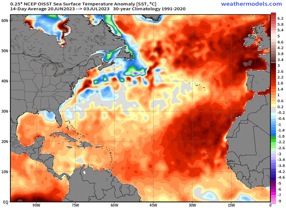 philklotzbach's tweet photo. Colorado State University will update its 2023 Atlantic seasonal #hurricane forecast tomorrow, July 6 at 11am EDT. https://t.co/mgr25ImxTv
