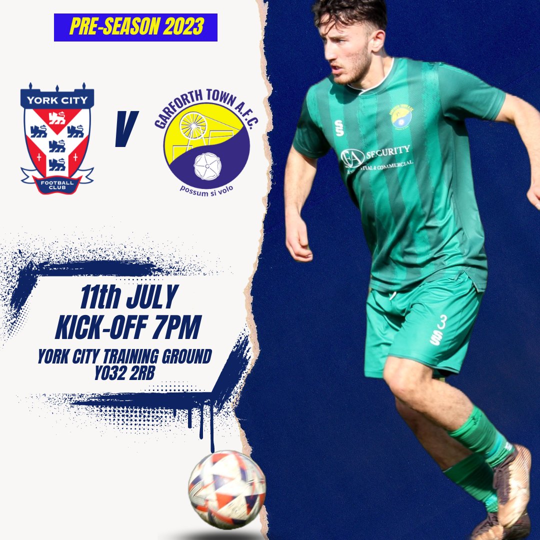 TheGarforthTown's tweet image. FIXTURE CHANGE...
We're now playing @YorkCityFC on Tuesday 11th July, kick-off 7pm

#nonleague #garforth #preseason #garforthtown #leeds #ncel